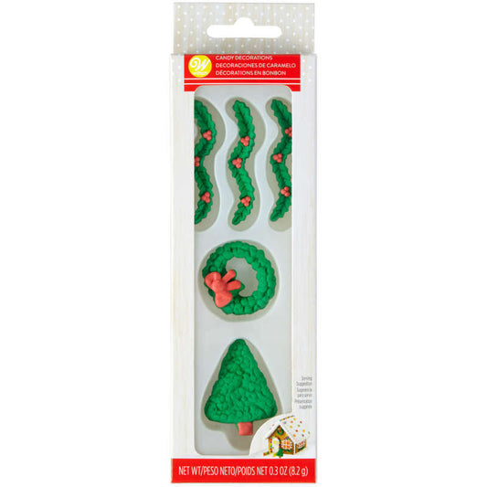 Tree and Wreath Icing Decorations
