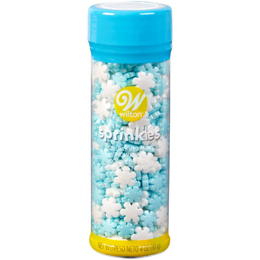 Pearlized Snowflake Sprinkles, 4 oz
