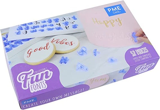 PME Fun Font Stamps, Alphabet Letters Upper & Lower Case