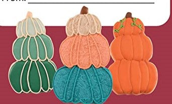 Stacked Pumpkins Cookie Cutter, 4"