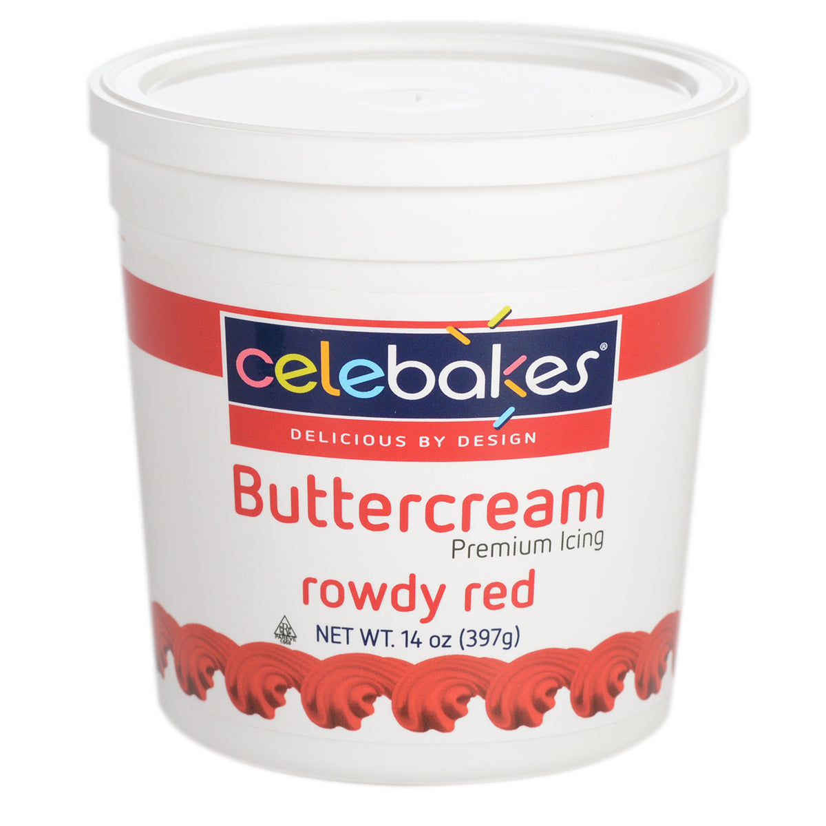 Buttercream Icing Red, Celebakes 14 oz