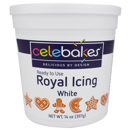 White Royal Icing, Ready to Use, Celebakes 14oz