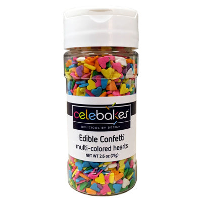 Multi-Colored Hearts Confetti, 2.6 oz