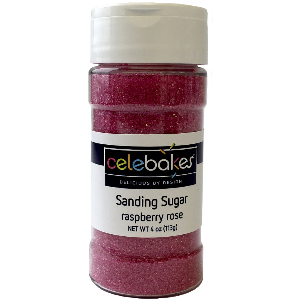 Sanding Sugar, Raspberry Rose, 4oz