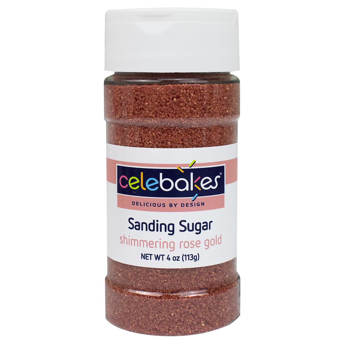 Sanding Sugar, Shimmering Rose Gold, 4oz