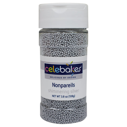 Nonpareils, Shimmering Silver, 3.8oz