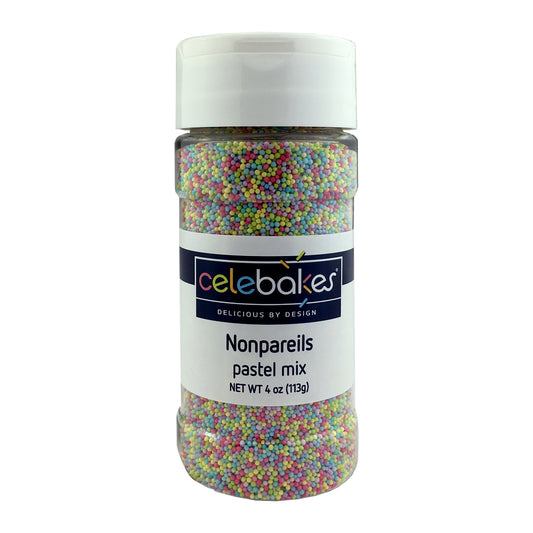 Nonpareils, Tiny Pastel Mix, 4oz