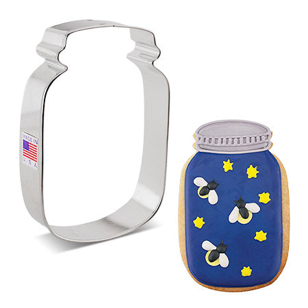 Mason Jar Cookie Cutter, 4.5"