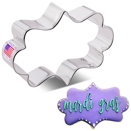 Fancy Plaque Cookie Cutter, 4.25"