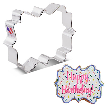 Plaque Square Cookie Cutter, 3.25x4"