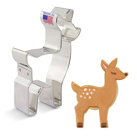 Cute Deer Standing Cookie Cutter, 4"