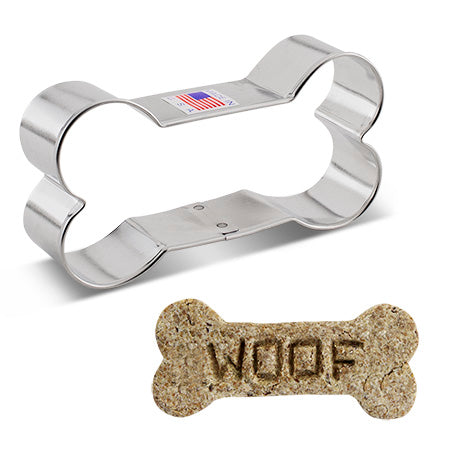 Dog Bone Cookie Cutter, 4"