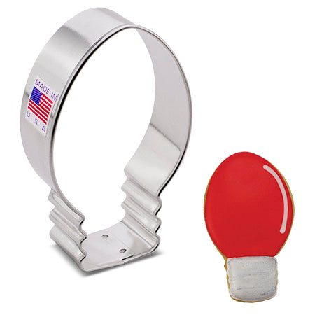 Christmas Light Bulb Cookie Cutter, 3-3/4"