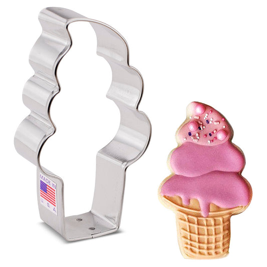 Soft Serve Ice Cream Cone Cookie Cutter