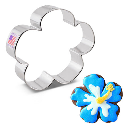 Hawaiian Luau Hibiscus Flower 5-Petal Cookie Cutter