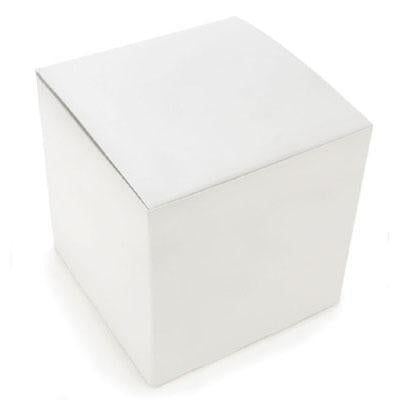 White Candy Box, 4"x 4"x 4"