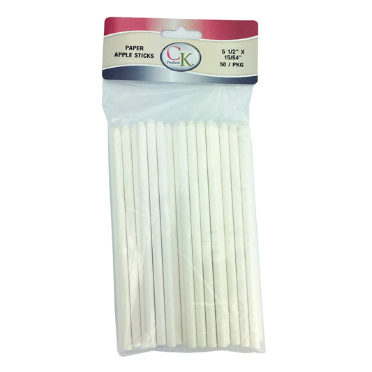 Candy Apple Stick, 5.5", 50 Pack