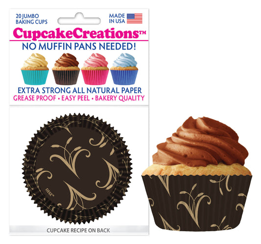 Jumbo Elegant Cupcake Liner, 20 Pack
