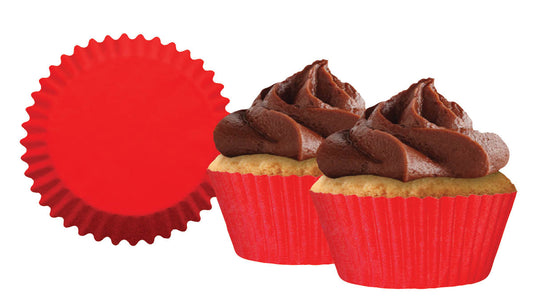 Mini Red Cupcake Liner, 60 Pack