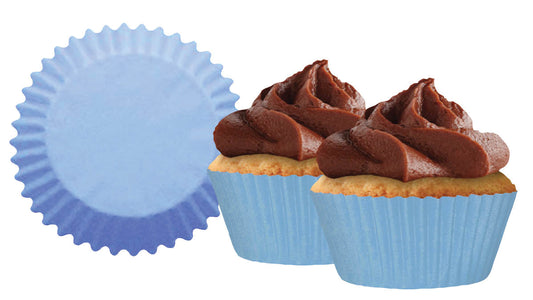 Mini Lite Blue Cupcake Liner, 60 Pack