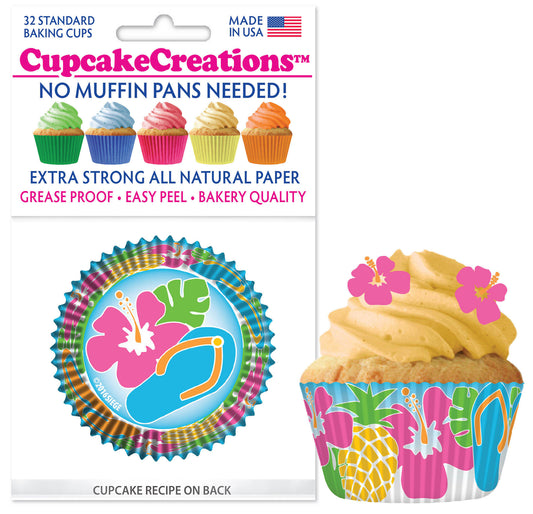 Summer Fun Cupcake Liner, 32 Pack