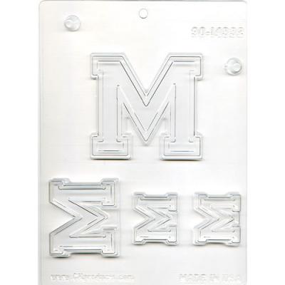 Collegiate Letter "M" Mold