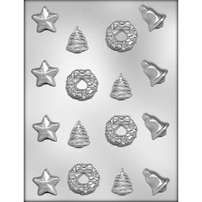 Christmas Tree, Star, Bell, Wreath Mold