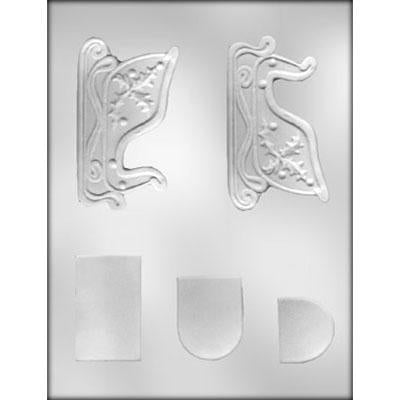 Sleigh Mold, Medium 3D 4", 5 Piece