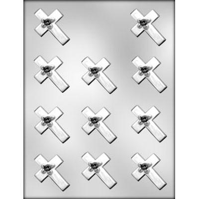 Cross With Flower 2" Mold