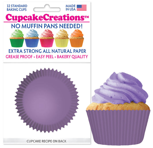 Lavender Cupcake Liner, 32 Pack