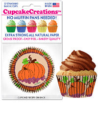 Pumpkin Patch Cupcake Liner, 32 Pack