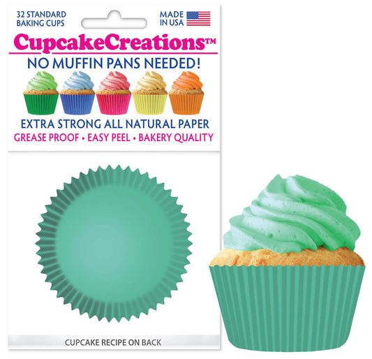 Mint Green Cupcake Liner, 32 Pack