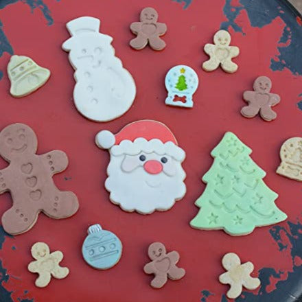 Christmas Cookie Stamps, Double Sided, 4-Piece