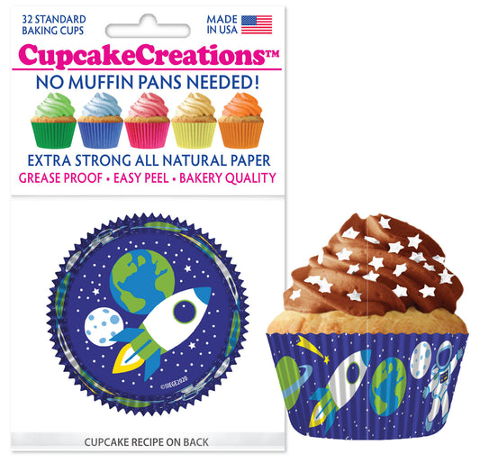 Outer Space Cupcake Liner, 32 Pack