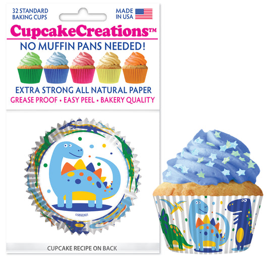 Dinosaur Cupcake Liner, 32 Pack