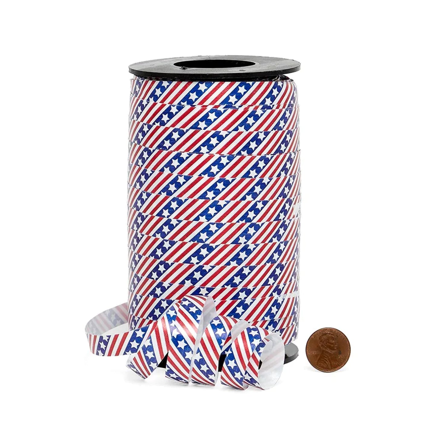 Patriotc Stars & Stripes Curling Ribbon, 250yd