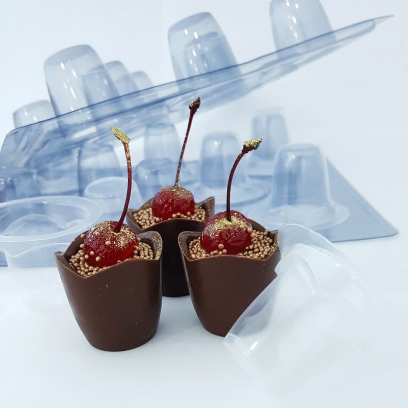 Chocolate Mousse Cup Mold, 3 part
