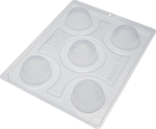 50mm Chocolate Sphere Mold, 3 part