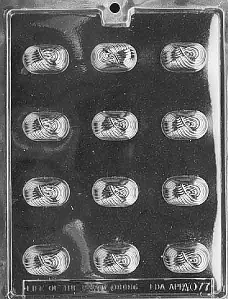 Traditional Oval Swirl, .4oz, 12 cavity