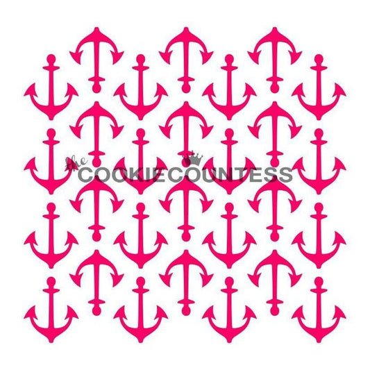 Anchors Background Stencil
