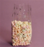 Cello Bag, Silver Star, 10 Pack