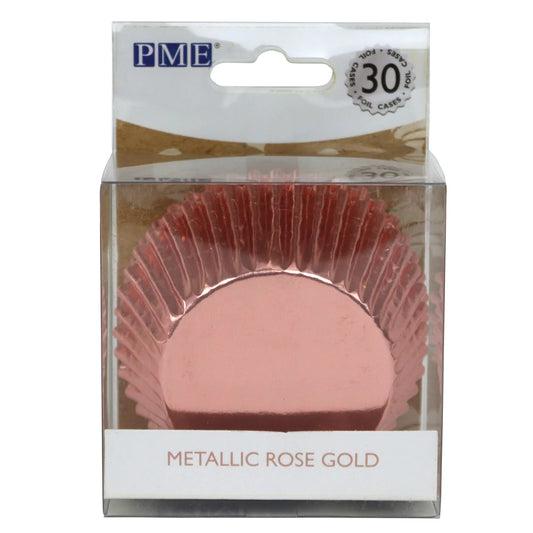 Rose Gold Foil Cup, 30 Pack