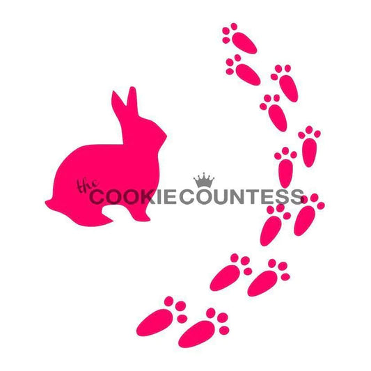 Bunny Prints Stencil