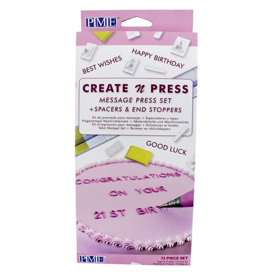 Message Press Set, PME, 72 Piece