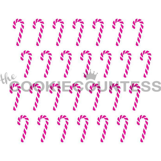 Candy Canes Stencil