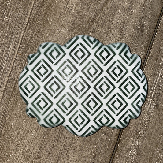 Dimensional Diamonds Pattern Cookie Stencil