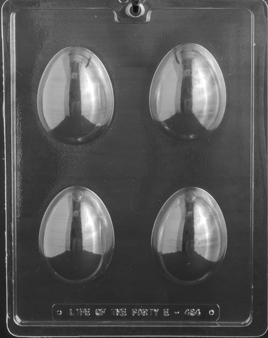 Plain 3" Egg Mold, 3D, 2.5oz