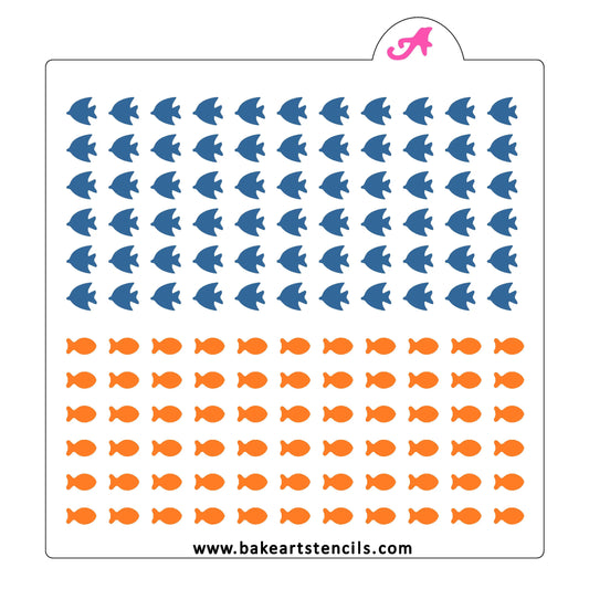 Sprinkle Art Stencil, Fish