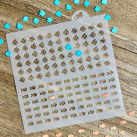 Sprinkle Art Stencil, Fish