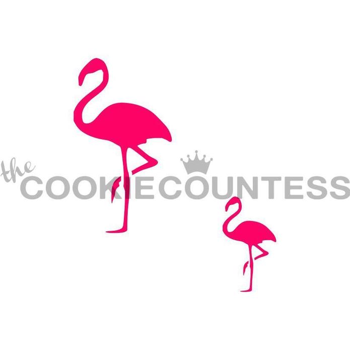 Flamingo in 2 Sizes Stencil